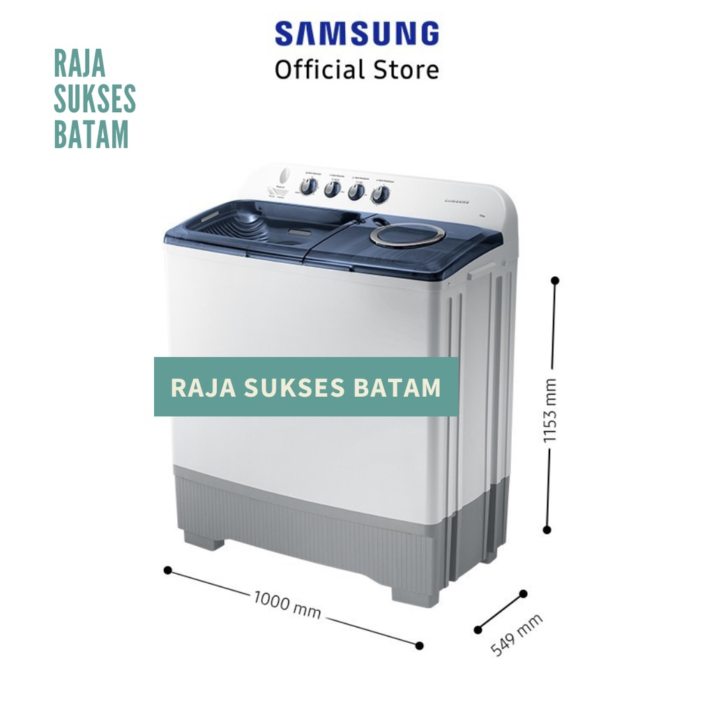 Mesin Cuci Samsung 15 KG WT15K5200MB 2 Tabung Manual BATAM