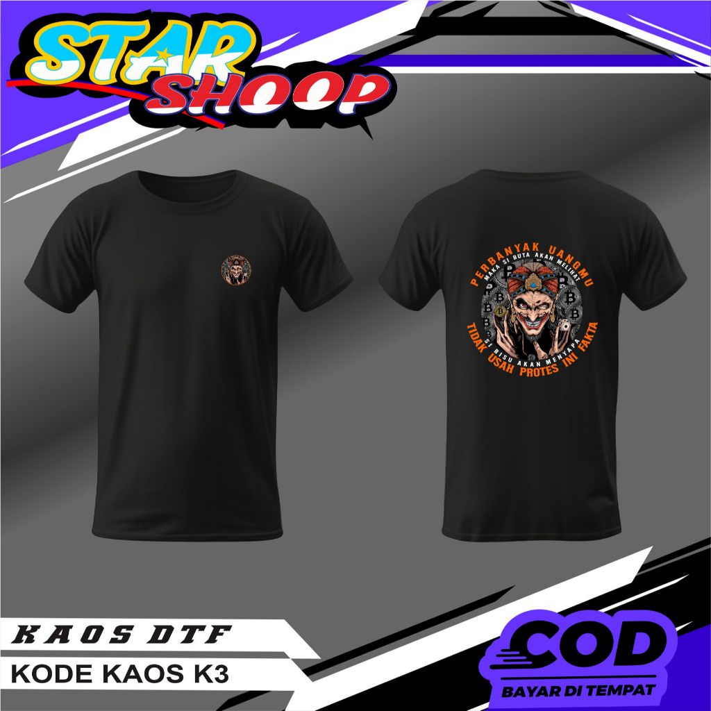 KAOS DTF SINDIRAN KATA KATA