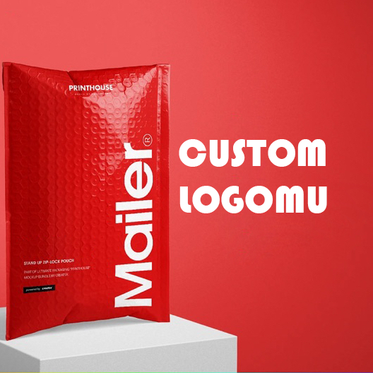 CUSTOM LOGO DESAIN BUBBLE MAILER Amplop Bubble Kantong Plastik Packing Bag