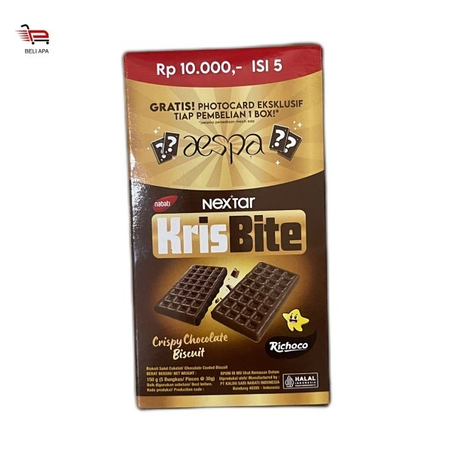 

NABATI NEXTAR KRISBITE - 5 X 30 GR BISKUIT COKLAT KRIM KEJU KILOAN DUS 500 MURAH TERMURAH DISKON GROSIR ENAK SNACK CEMILAN ANAK MAKANAN RINGAN BISKUIT KUE CHEESE CHOCOLATE RICHEESE