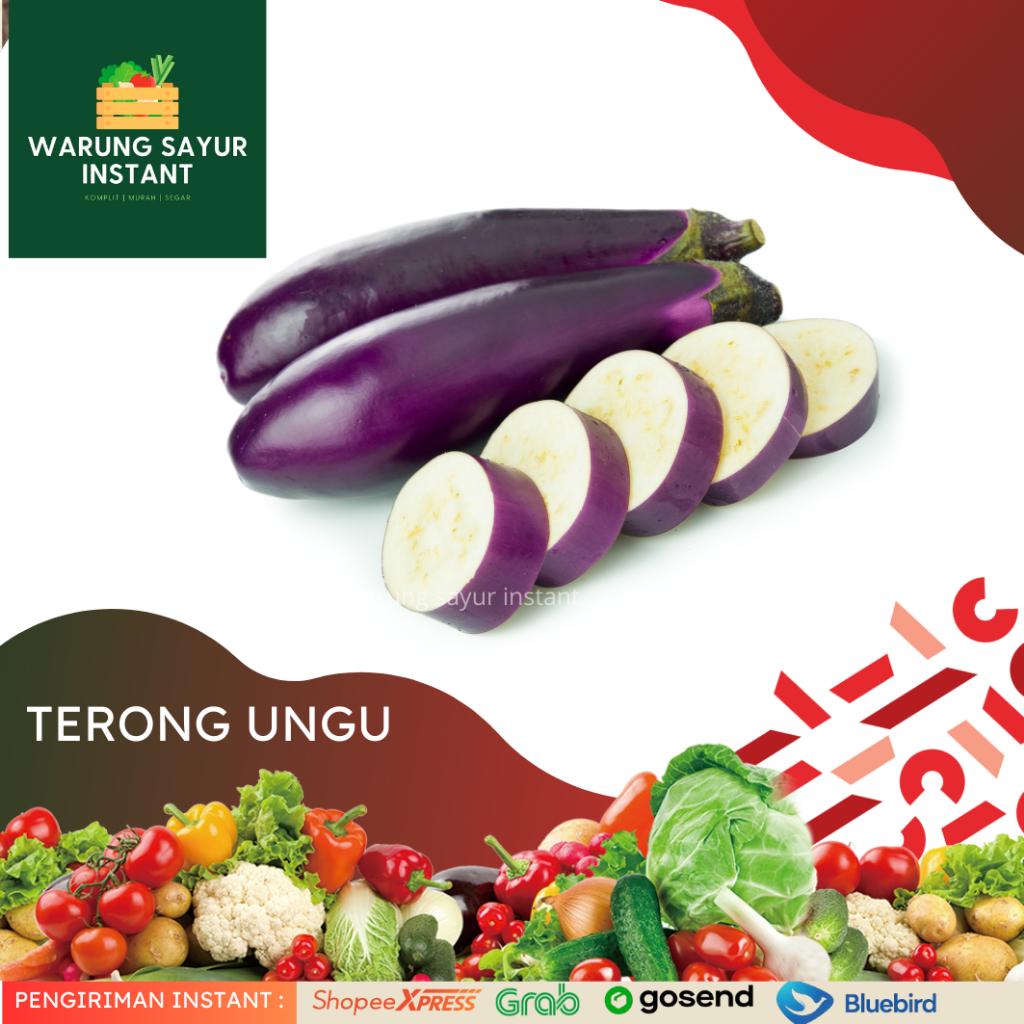 

Terong Ungu 500gram l Warung sayur instant