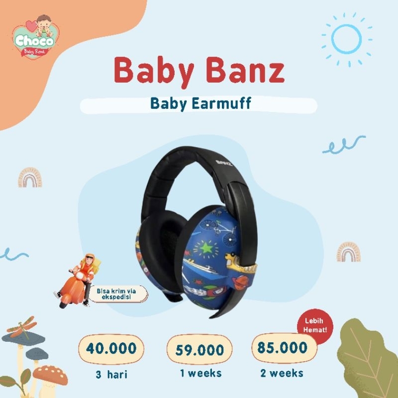 TIDAK DIJUAL, DISEWAKAN BABY BANZ BABY EARMUFF