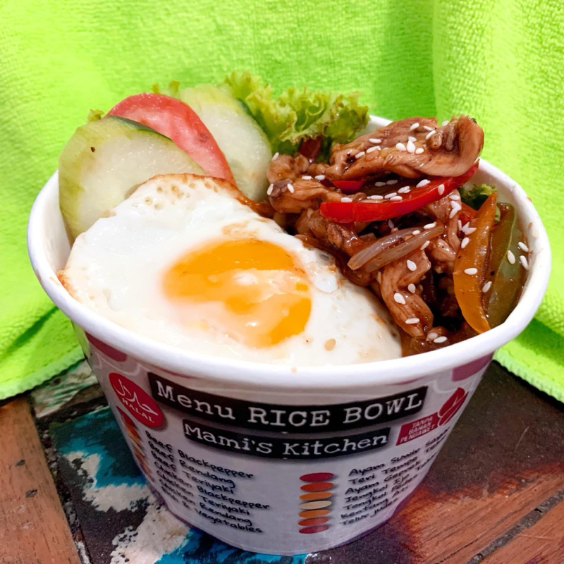 

Nasi Kotak/ Rice Bowl 800ml Chicken Teriyaki Mami's Kitchen