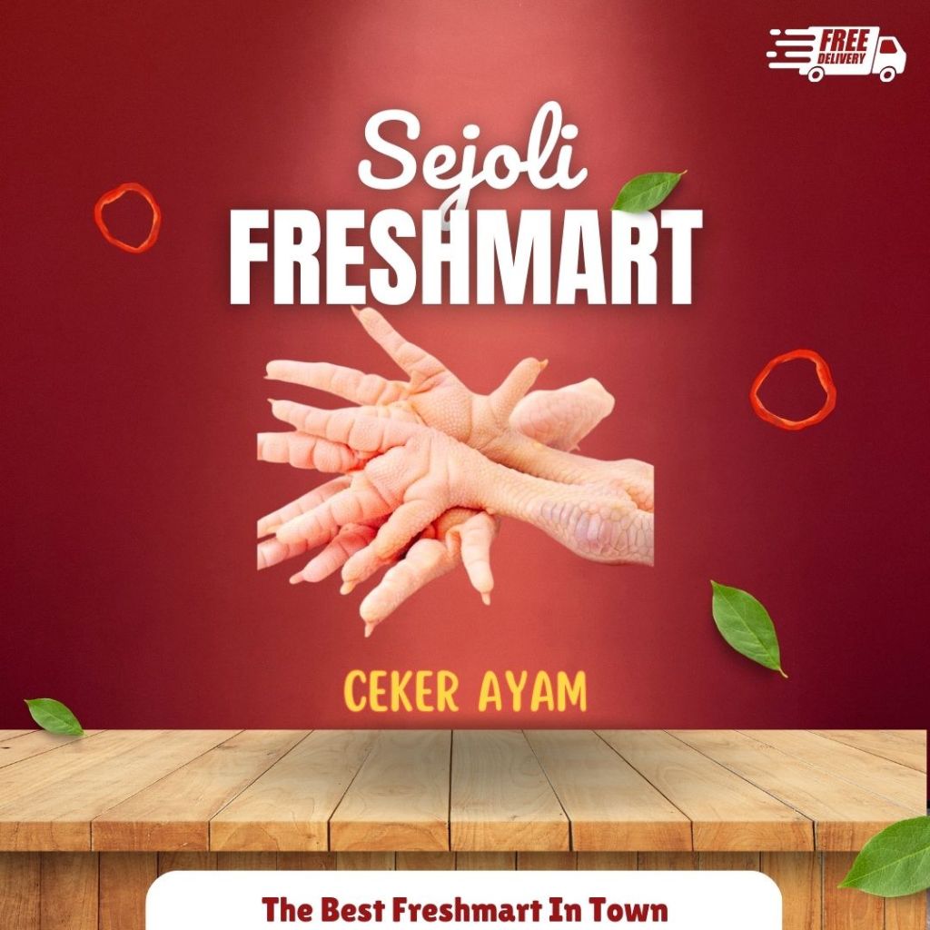 

Ceker Kaki Ayam Negeri 1kg boiler fresh/frozen chicken feet