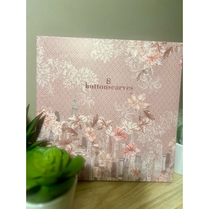 Buttonscarves Malaya Voile Square Series in BROWN