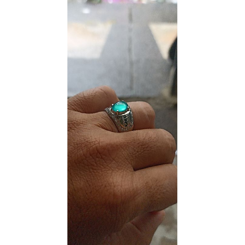 Bacan Cristal Giwang No Minus cincin Bacan perak batu bacan