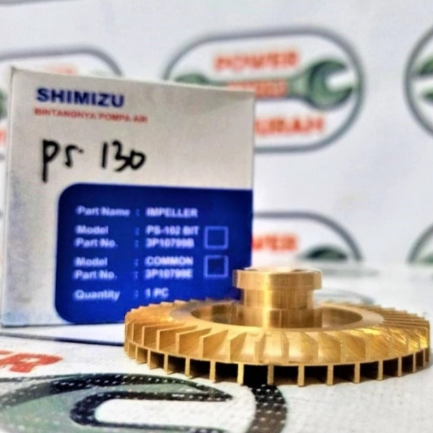 

Impeller SHIMIZU PS-130/135/128 Asli Impeler Kipas Kuningan PS 135 128