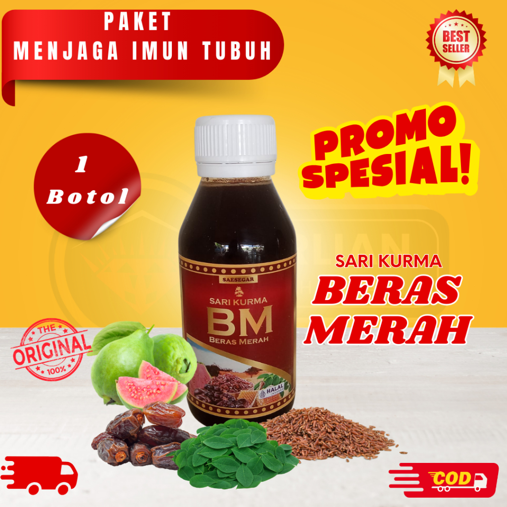 

SARI KURMA BERAS MERAH HALAL PLUS JAMBU MERAH DAUN KELOR