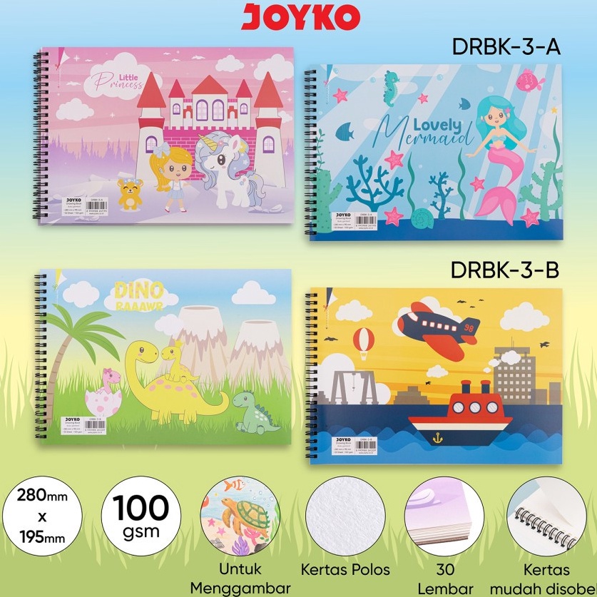 

Pasti Berkualitas Buku Gambar Drawing Book Joyko DRBK3A B