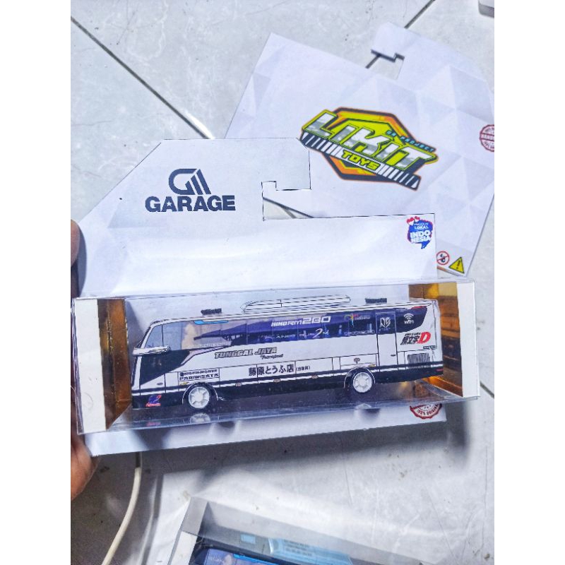 Miniatur BUS KIDS PANDA JET BUS 5 Tunggal Jaya Skala 1/87  / Mainan koleksi
