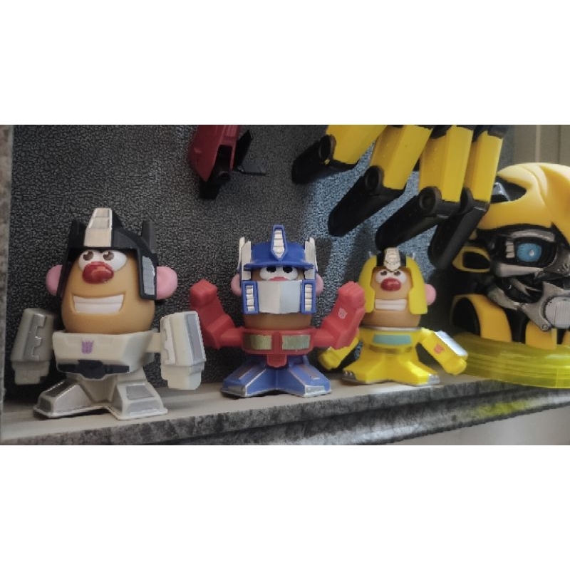 McDonald's Mr potato McD mini Transformers Optimus bumblebee