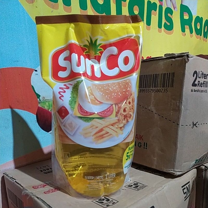 

Minyak goreng Sunco 2l x 6 pouch