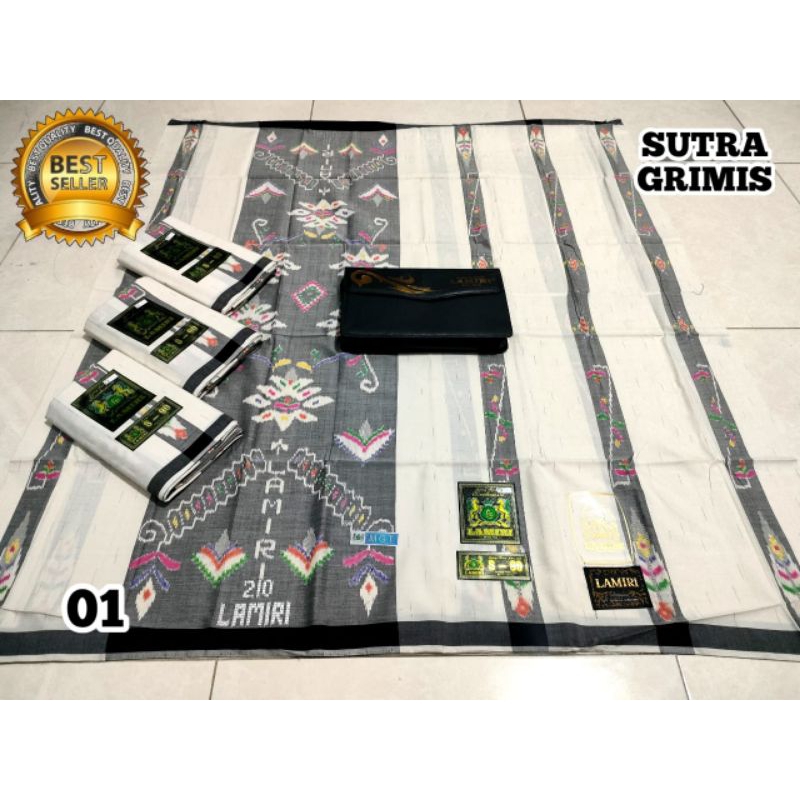 SARUNG SUTRA LAMIRI S90 TYPE MGT MOTIF LIRIS GERIMIS