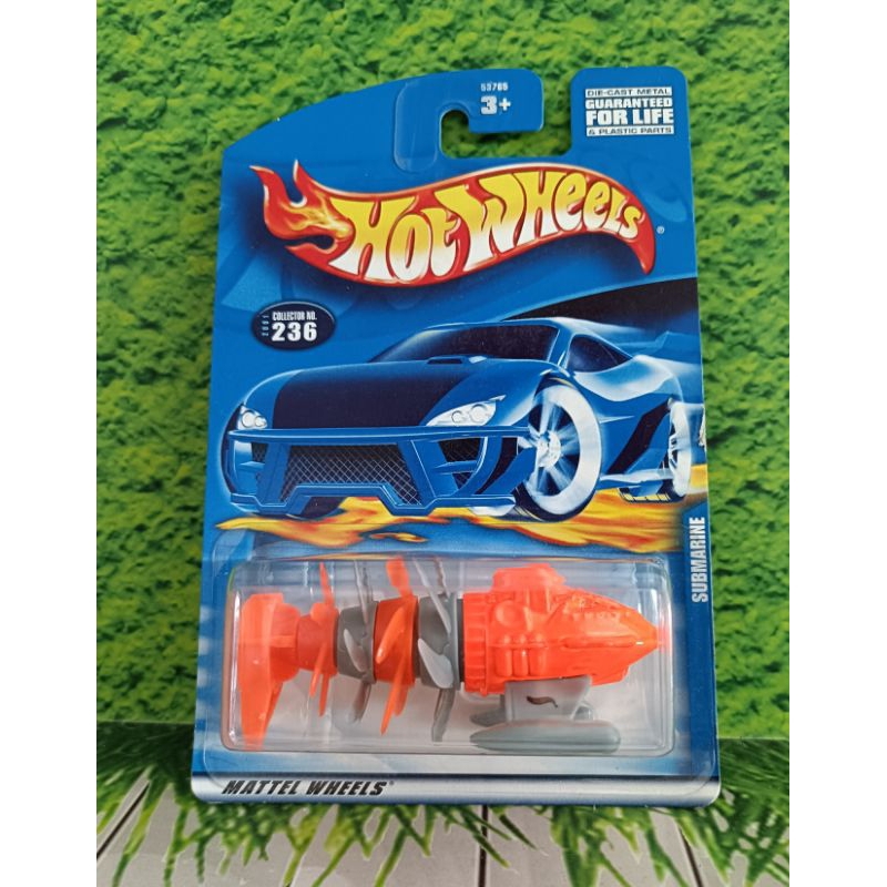 HOT WHEELS SUBMARINE BLUE CARD