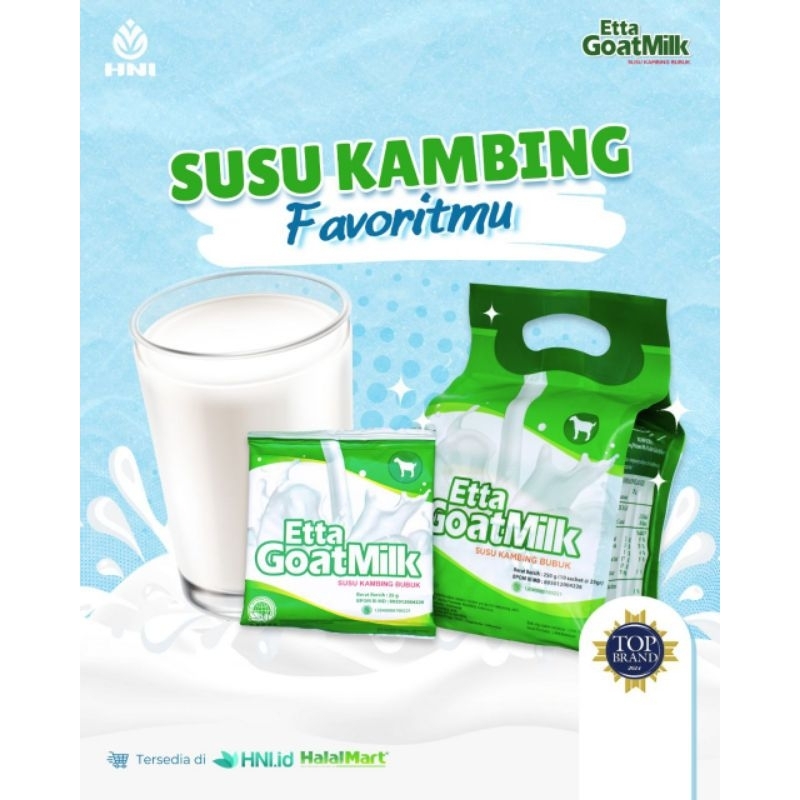 

Etta Goat Milk Susu Kambing Murni HNI HPAI
