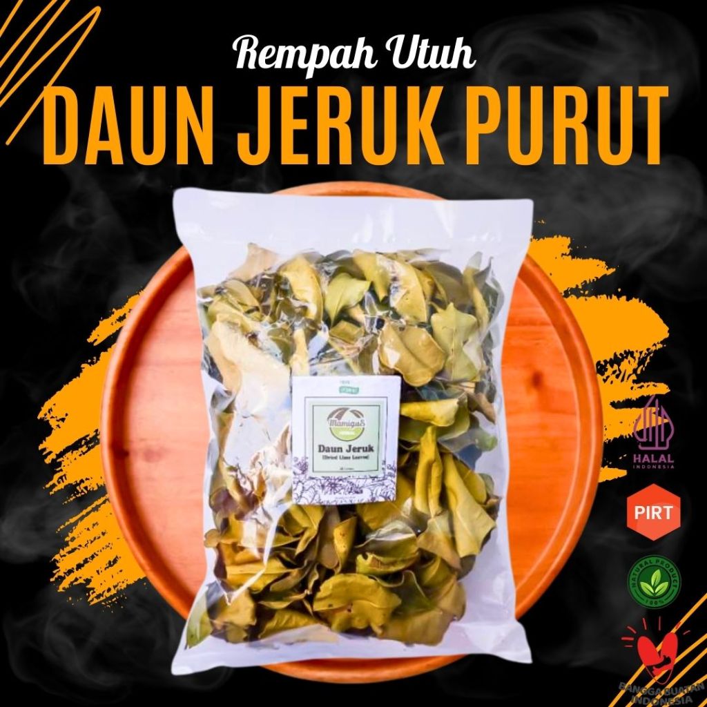 

Daun Jeruk Purut Kering / Dried Lime Leaves Rempah (1 KG)