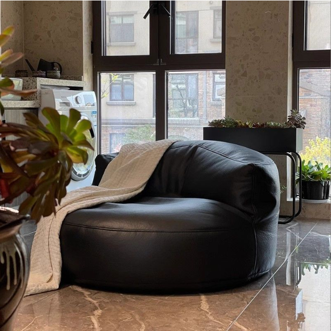 Sofa luar ruangan bundar/sofa tunggal bulat/sofa ruang tamu/sofa sederhana/sofa tamu tunggal