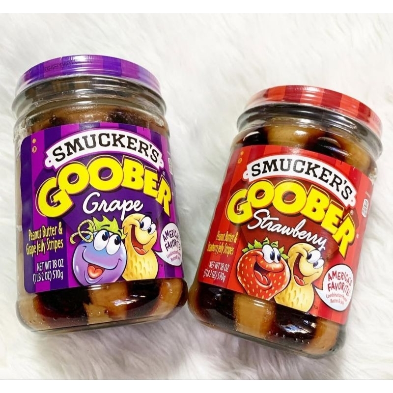 

Smuckers goober 340gr strawberry peanut butter& Grape jelly