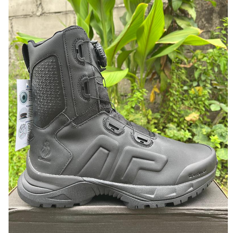 SEPATU PDL BOA CENTURION TACTHICAL FULL KULIT BRIMOB TALI PUTAR 0RIGINAL