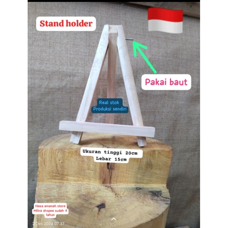 

stand holder kayu 20x15cm Promo