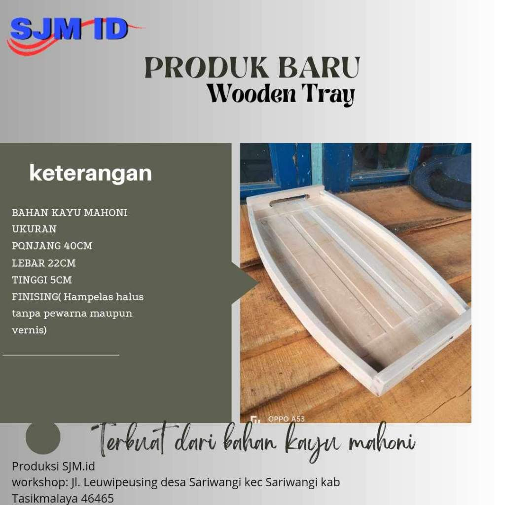 NAMPAN KAYU MAHONI FULL/ BAKI KAYU MAHONI/ NAMPAN KAYU/BAKI KAYU