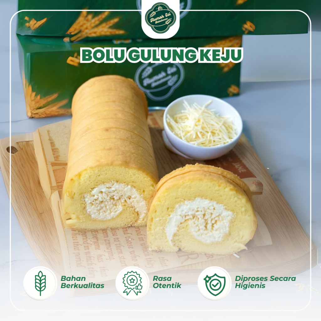 

Bolu Gulung Keju Homemade Bakery Rumah Eci Bakehouse