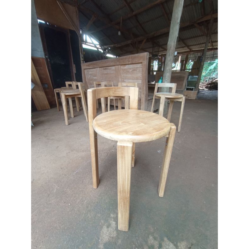 Kurai cafe custom jati, kursi kayu kursi santai kursi bar