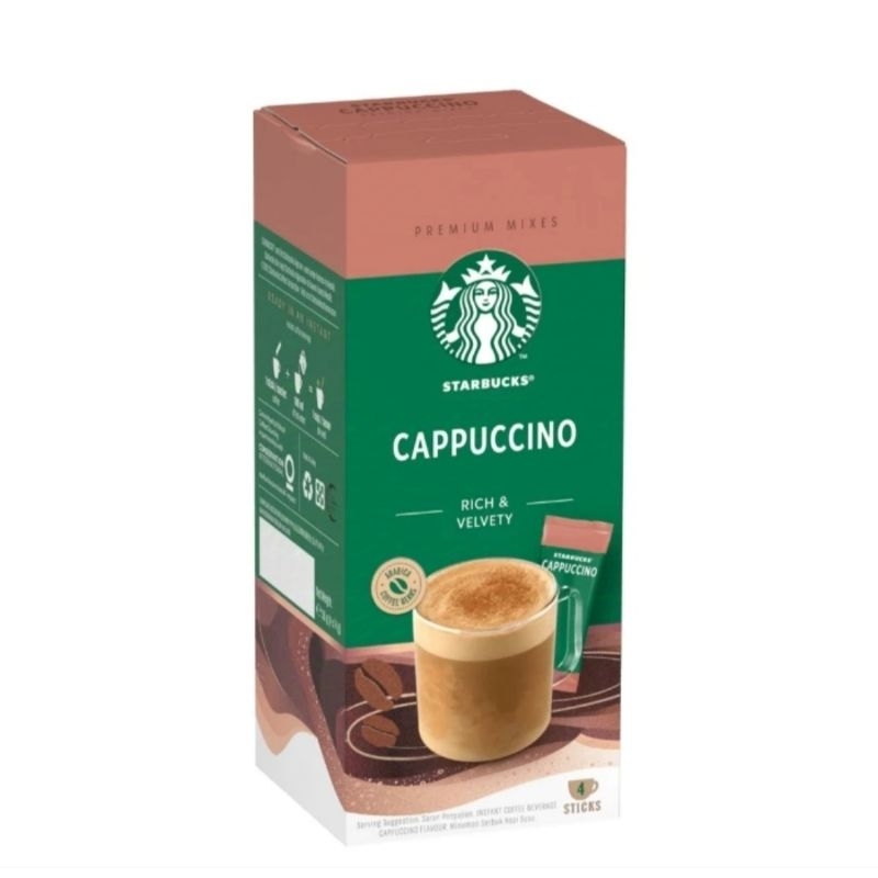 

Starbucks Cappuccino Kopi Instant Premium 18gr x 4pcs