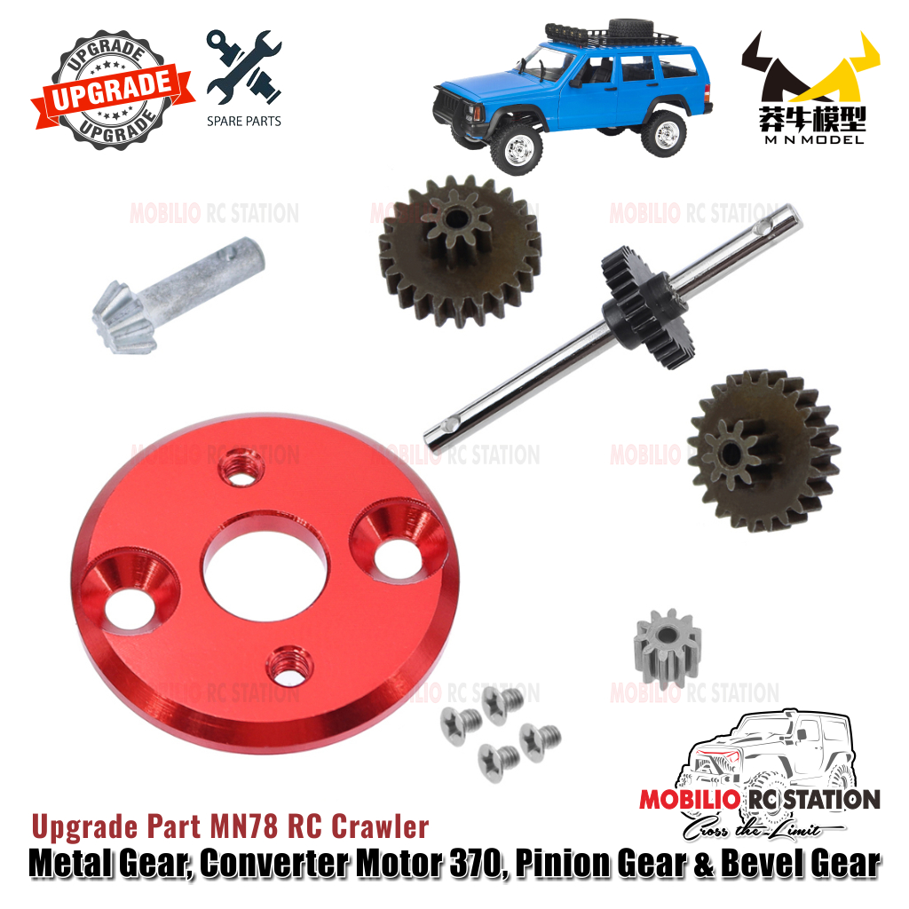 Upgrade Part MN78 Metal Gear Converter 370 Pinion & Bevel Gear MN 78