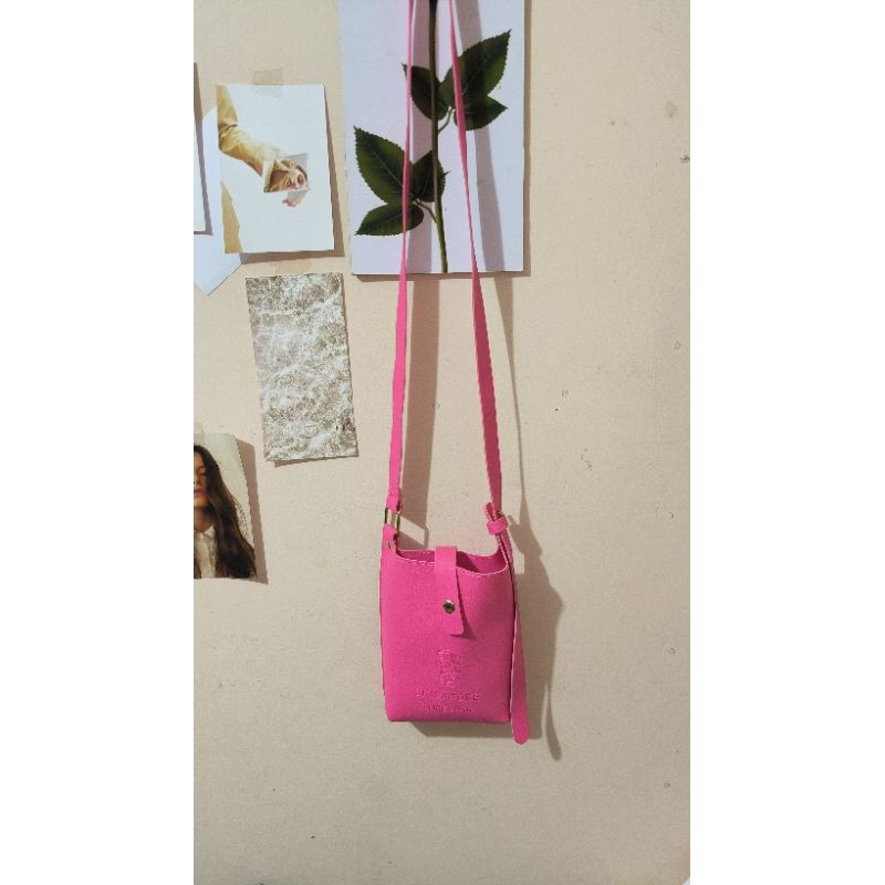 Sling Bag Hp Singapore Pink Fanta Tas Selempang Kecil
