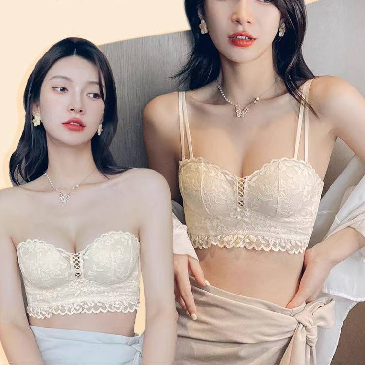 Miss curiosity Bra BH Push Up No Kawat Wanita Bikini Sport Beha Lingerie Korea Fashion Bralette Rema