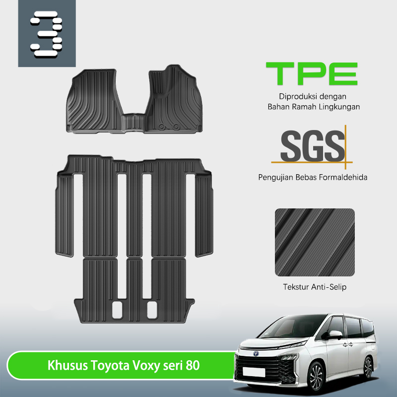 Toyota-voxy Karpet Mobil alas kaki karet mobil bagasi bagian belakang alas mobil aksesoris mobil