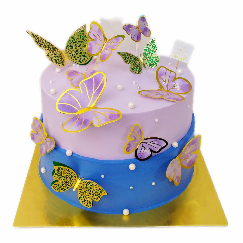 

Cake Butterfly Blue & Purple