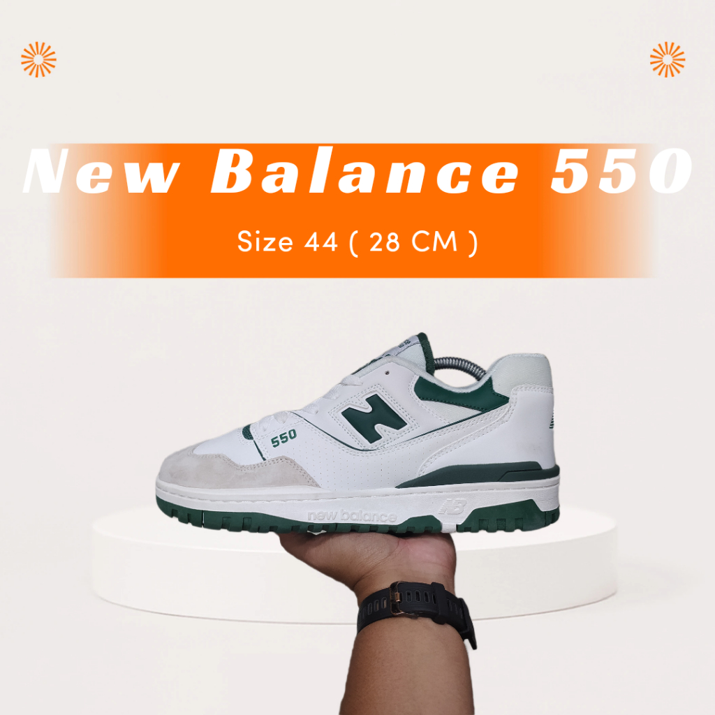 NB 550 WHITE GREEN