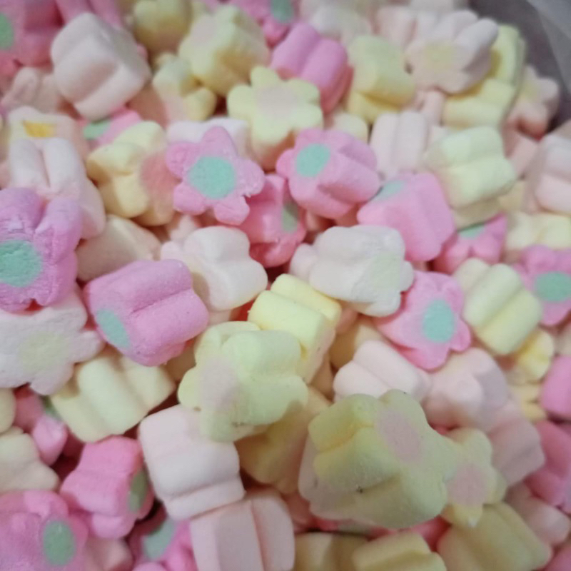 

Marshmallow kiloan murah bunga (500gr)