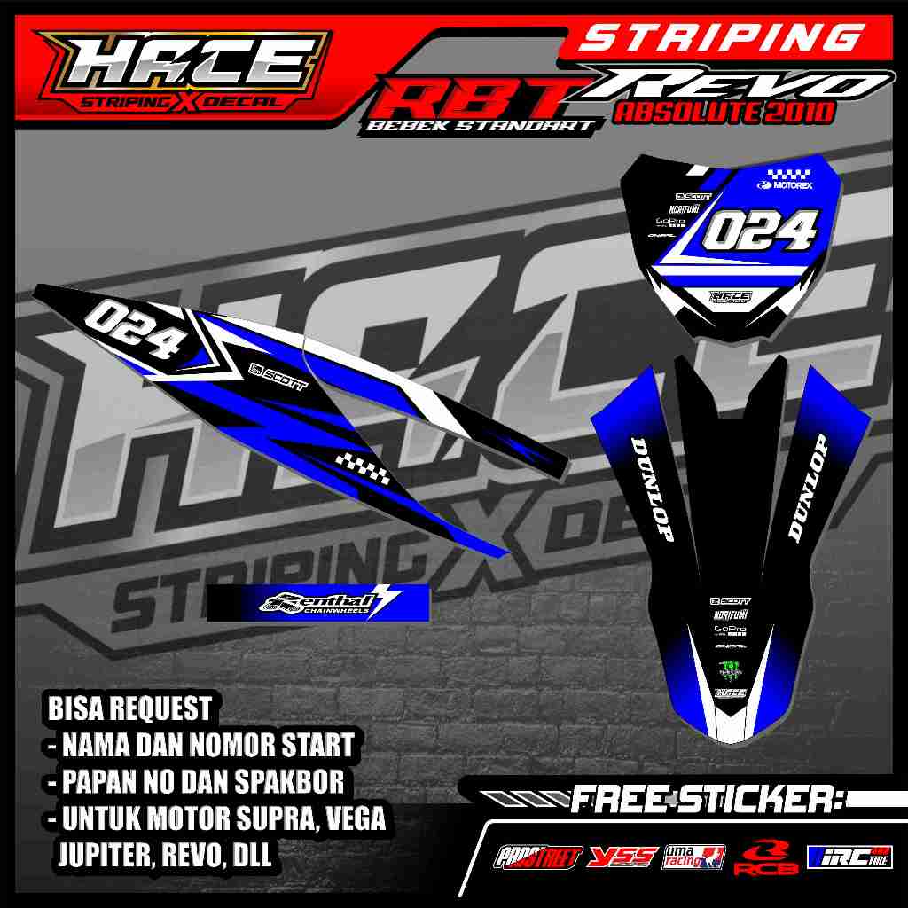 789 STRIPING STICKER RBT REVO ABSOLUTE - STRIPING STICKER RBT REVO ABSOLUTE PREMIUM GRAFIK