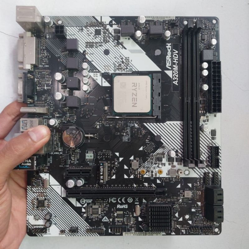 Mobo A320 Soket AM4 for Ryzen DDR4 A320M Gigabyte Asus DLL