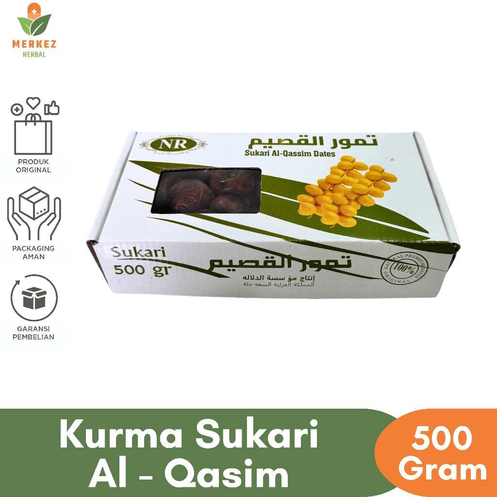 

Kurma Sukari al qassim Madu 500 Gram Grade A Premium | Kurma Sukkari Lembut Oleh Oleh Haji dan Umroh
