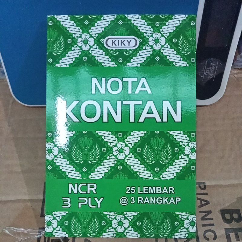 

nota kontan Kiky NCR 3 play kecil / pcs