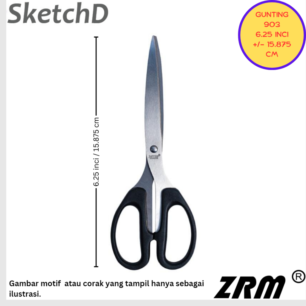 

Gunting Besi Tanggung ZRM 903 Metal Scissor Middle 6.25 inci / 15.875 cm