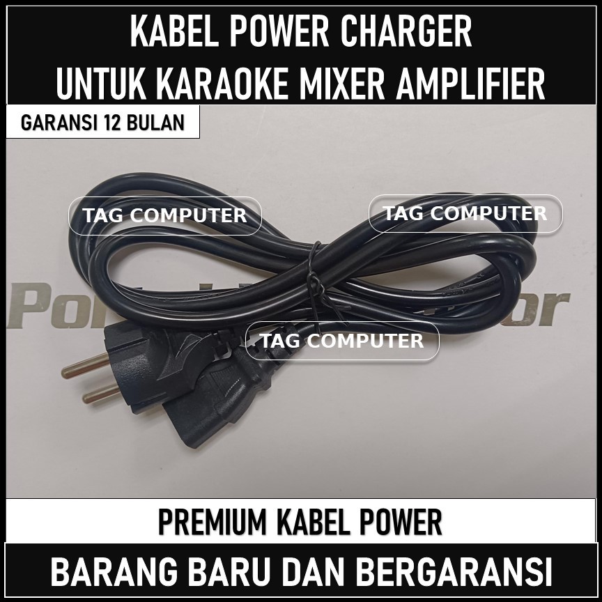 KABEL POWER CHARGER UNTUK KARAOKE MIXER AMPLIFIER