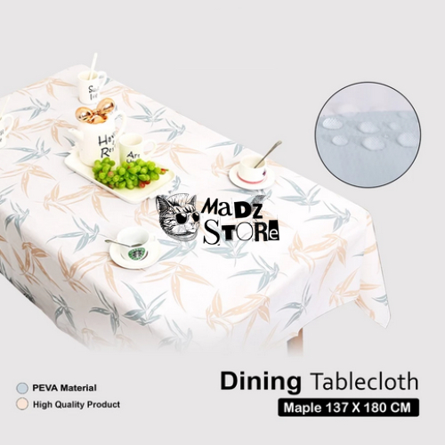 Dekorasi Tatakan Alas Kain Taplak Penutup Pelindung Meja Makan Motif Estetik Penghias Ruang Makan Ka