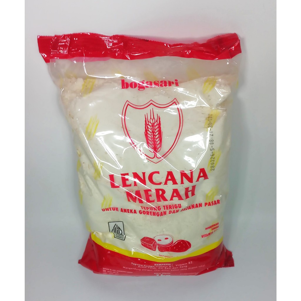 

Bogasari Tepung Terigu Lencana Merah 1 kg