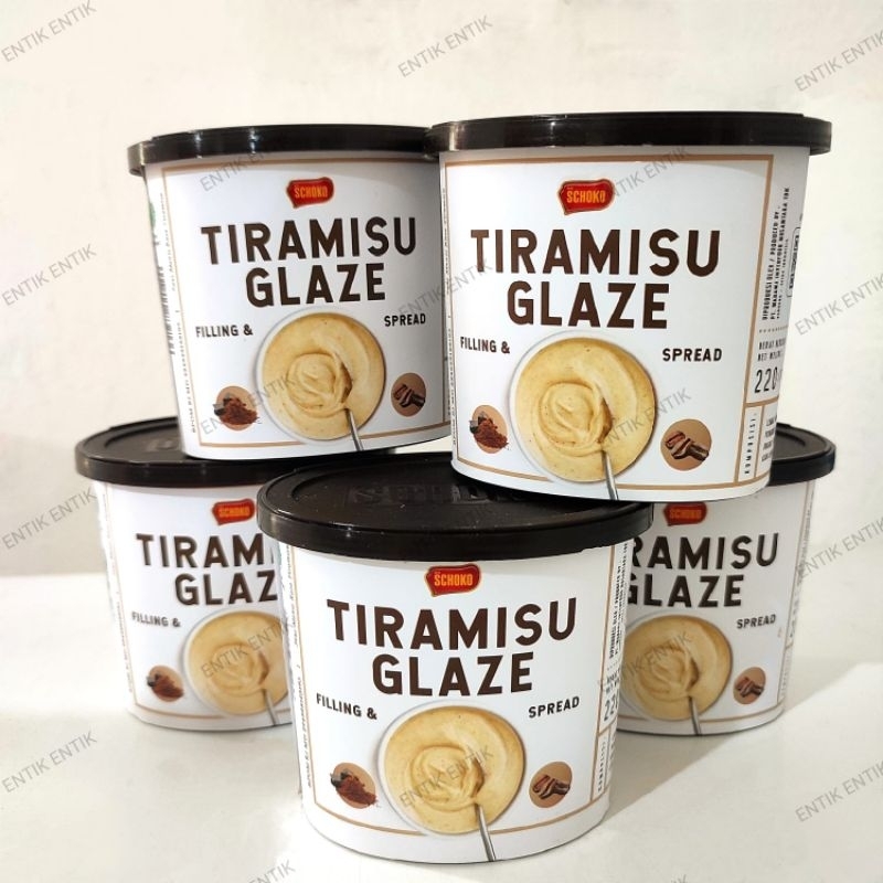 

SCHOKO Tiramisu Filling & Spread 220gram | Selai , Olesan, Topping