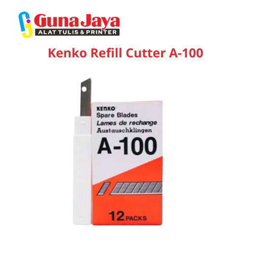 

Kenko Refill Cutter A-100 - Refill Cutter Kenko A-100 untuk Ganti Pisau Cutter dengan Kualitas Terjamin - GunajayaATK