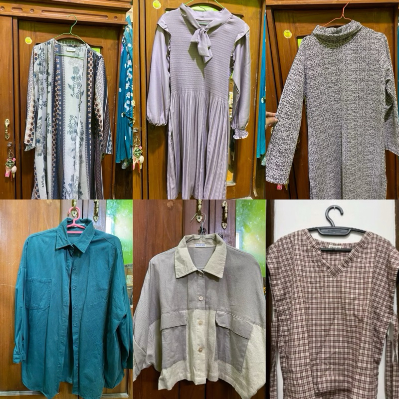 PRELOVED Outer, Vest, Kemeja, Tunik Branded