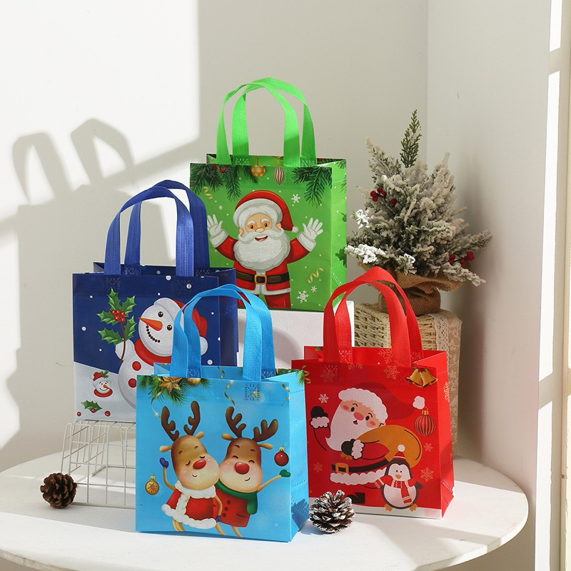 

TAS SOUVENIR NATAL GOODIE BAG NATAL TAS SPUNBOND TEBAL PREMIUM CHRISTMAS GIFT BAG
