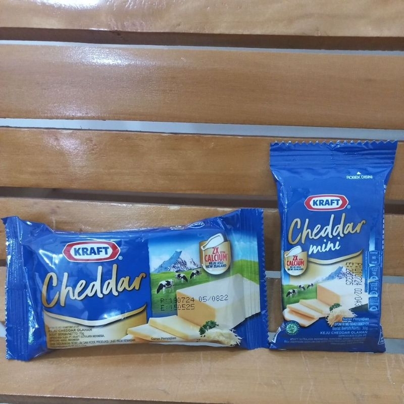 

Keju Kraft Cheddar 30gr & 70gr