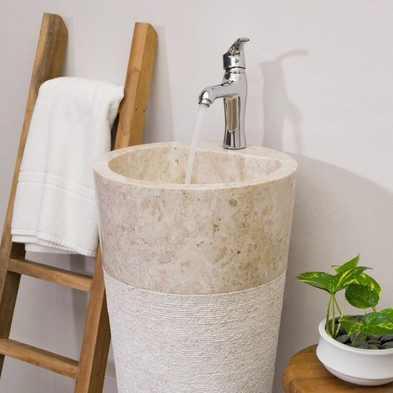 PEDESTAL MARMER PUTIH