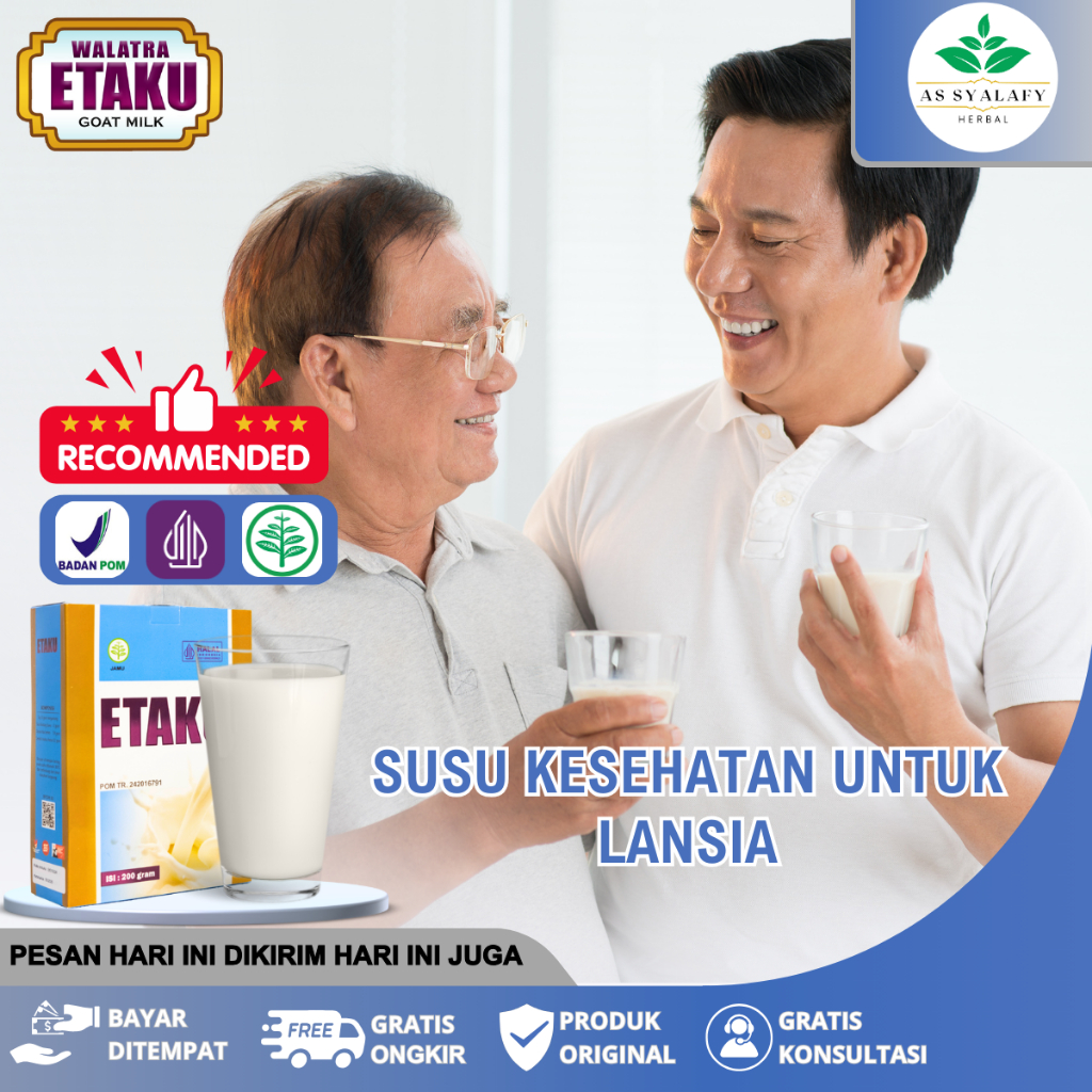 

Susu Untuk Lansia - Susah Makan - Susu Bubuk - Terlaris Aman Etaku Susu Kambing Asli Di Surabaya